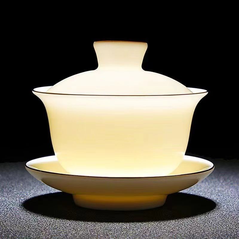 Set à Thé Gaiwan En Titane Pur - Double Paroi Anti-chaleur, 100 Ml - Tradition Chinoise, Design élégant