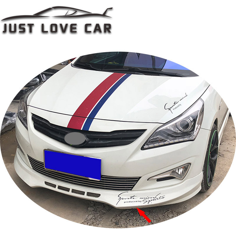 FOR 2014 2015 2016 HYUNDAI ACCENT VERNA CAR BODY KIT FRONT BUMPER LIP