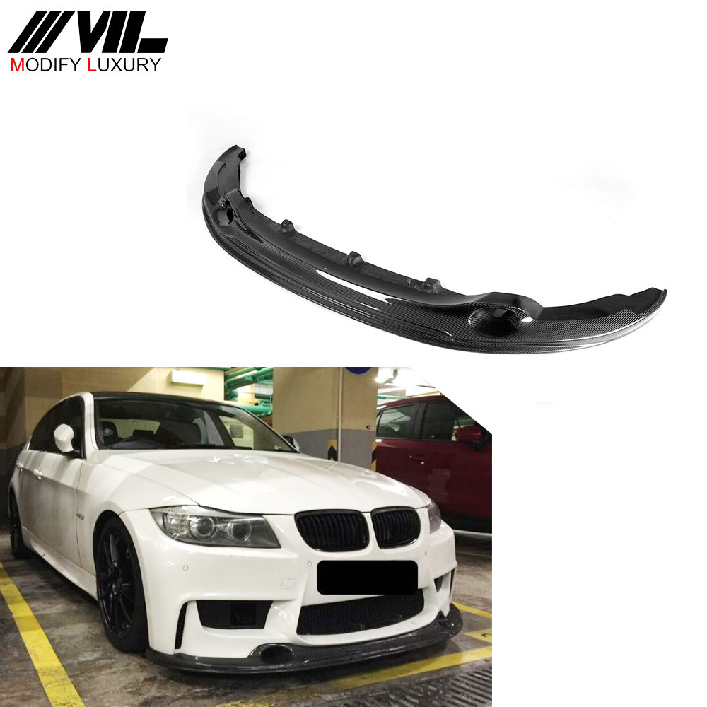 Jcsportline 1M Carbon fiber front bumper lip for BMW E90 LCI | Shopee ...