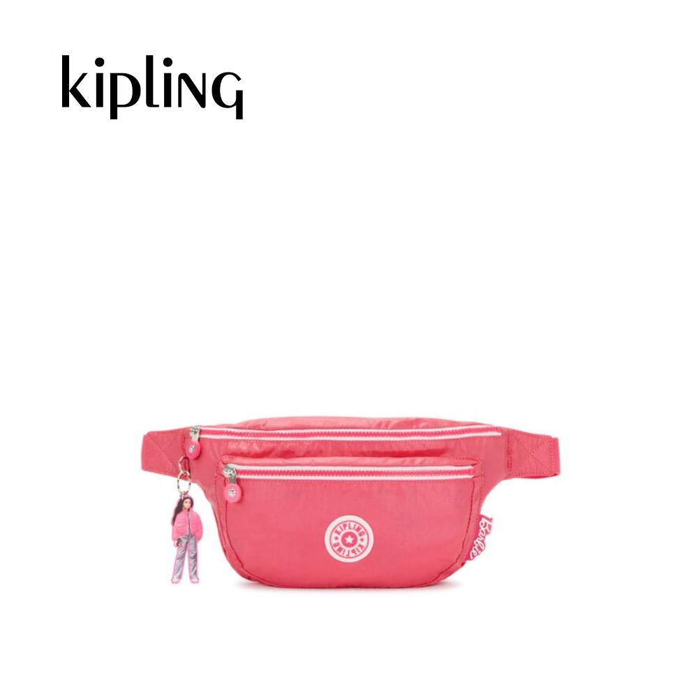 Barbie X Kipling Yasemina Xl Lively Pink Waistpack | Shopee Malaysia