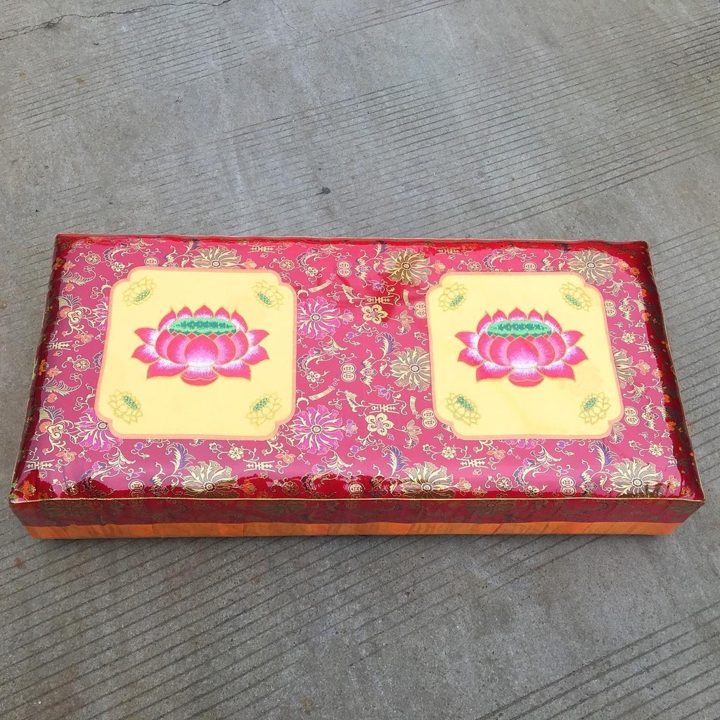 ST🌳Prayer Mat TwoSeat Length Prayer Mat Temple Solid Wood Pray