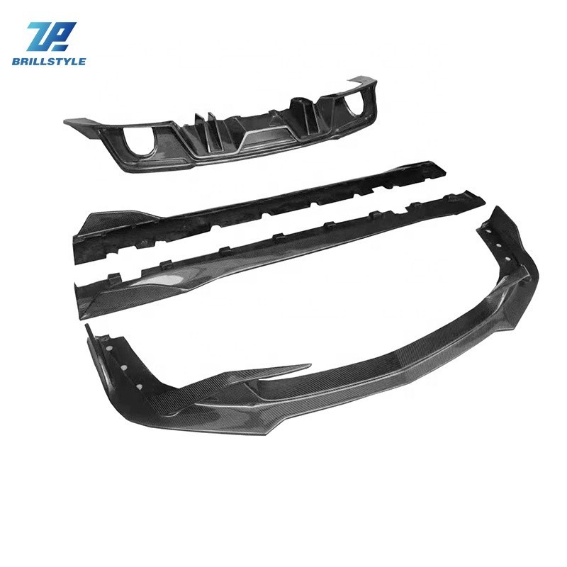 Carbon Fiber Material Body Kit Front Lip Rear Lip Side Skirt Spoiler