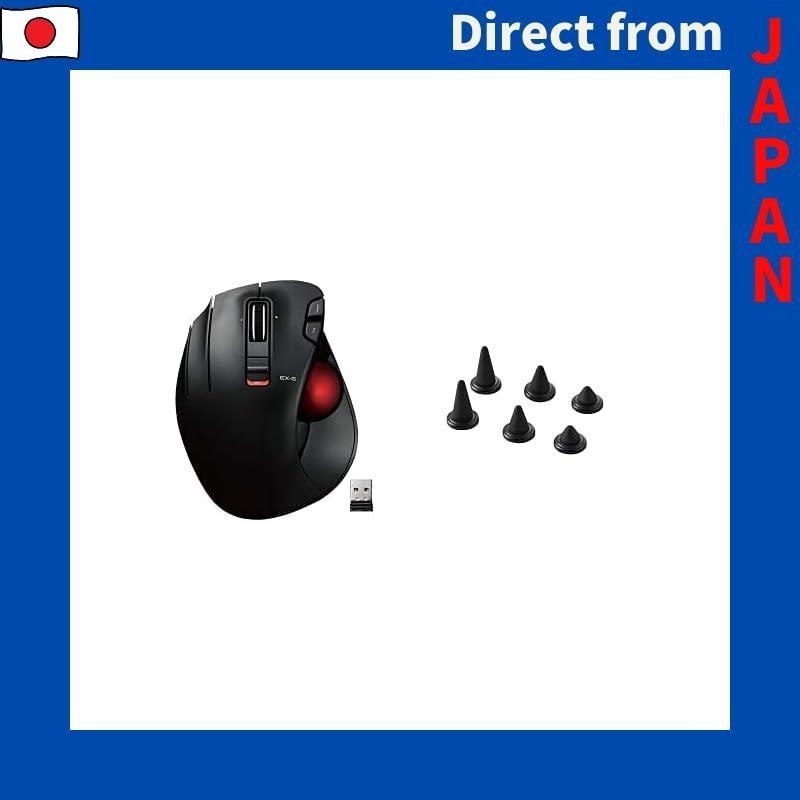 Mouse Wireless Trackball (Thumb) LeftHanded Red Ball 6Button