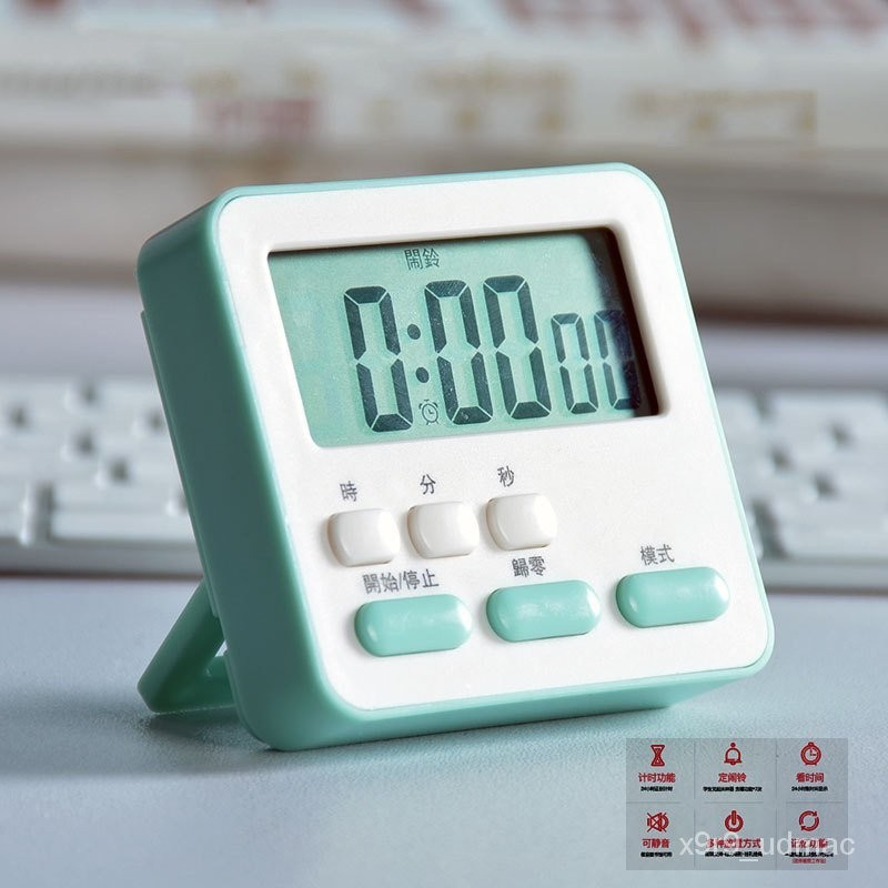 Stopwatch timer/Pemasa jam randikNew Mute Multi-Function Timer Student ...