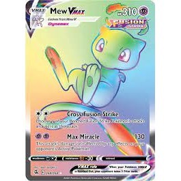 mew rainbow vmax gred S ptcg tcg free top loader and sleeve | Shopee ...