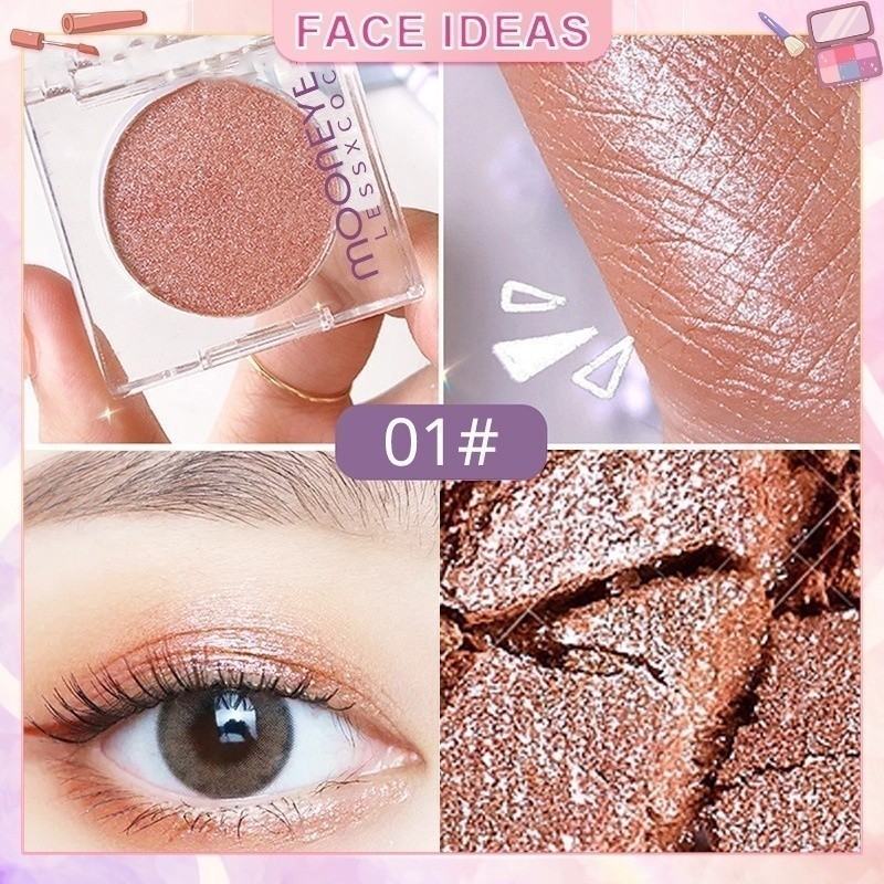 High Shimmer Eyeshadow Highlight Smooth Eye Shadow Palette High Shine ...