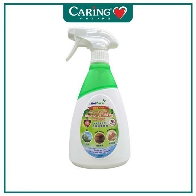 CARING NETCARE ALCOHOL SANITIZING LIQUID SPRAY (500ML) | Shopee Malaysia
