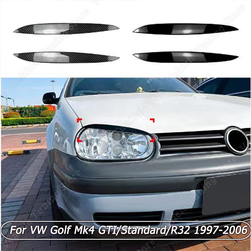 Car Headlight Eyebrow Eyelids Cover Trim Headlamp Eyebrow Eyelid ...