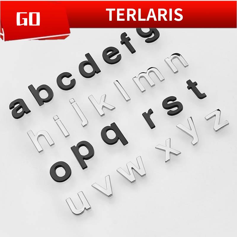 stiker kereta Tanda Ekor Transformasi Kereta, Huruf Inggeris, Pelekat