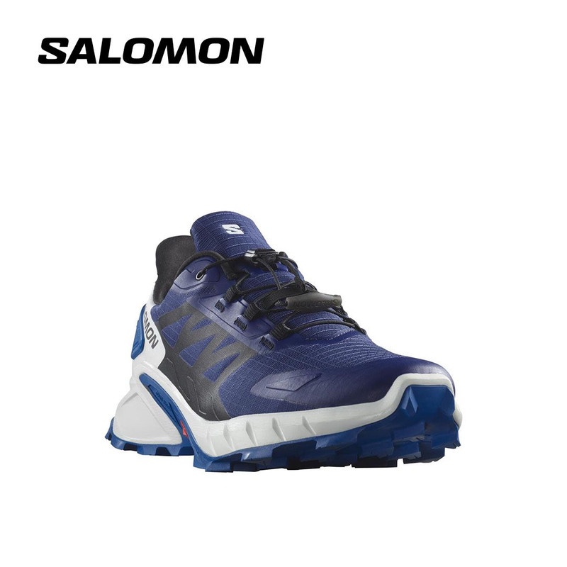 Salomon Men's Supercross 4 Trail Running Shoes Blue Print/Black/Lapis