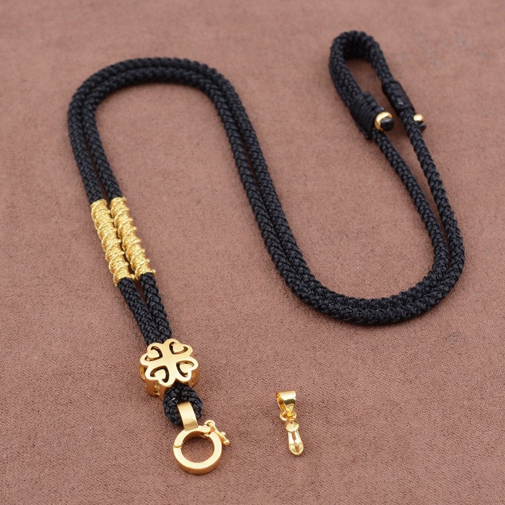 Buckle Free Pendant Hanging Rope Gold Pendant Rope Gold Buddha Matching ...