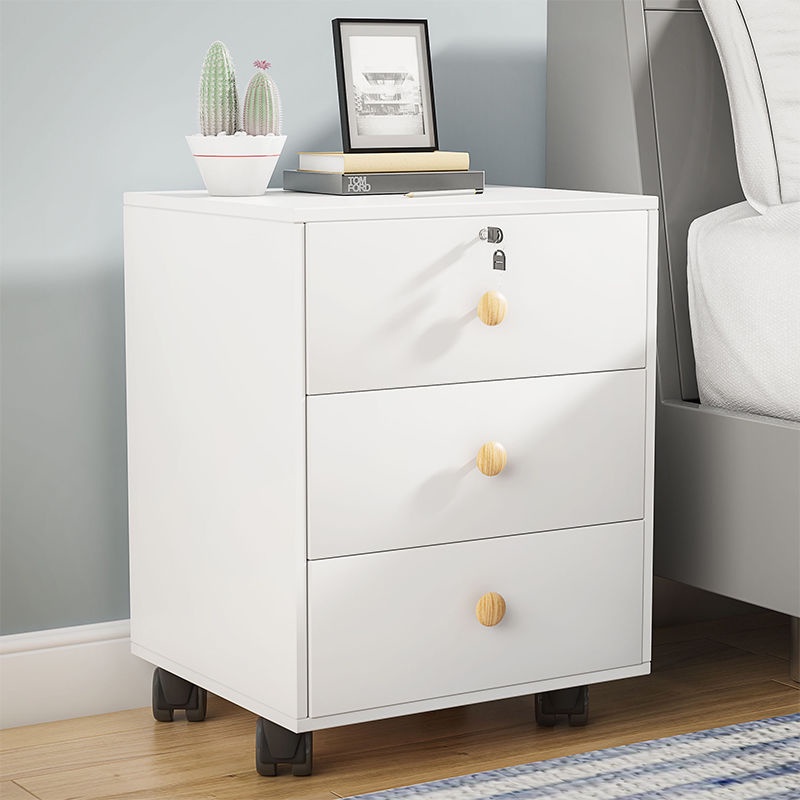 Bedside Table Simple Modern Portable Storage under Table Simple