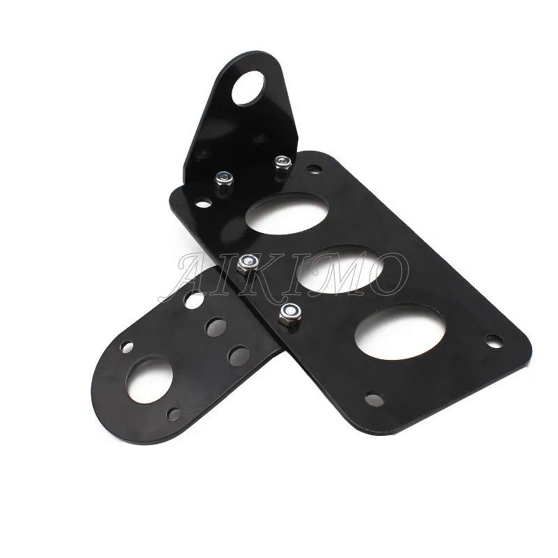 For Harley Chopper Bobber Tail Light Side Mount License Plate Bracket Motorcycle - Foto 3