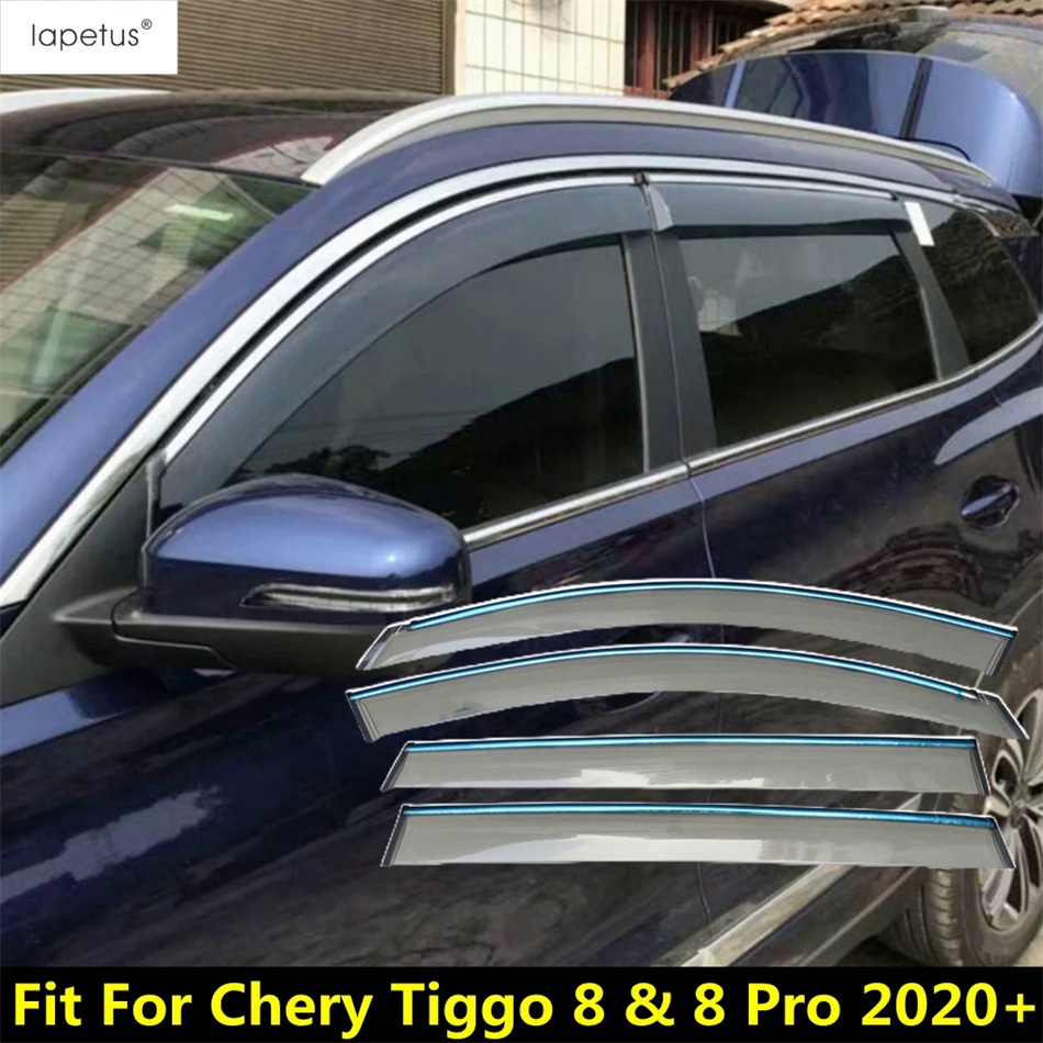 Car Window Visor Rain Guard Weathershield Sun Deflector Wind Smoke Windscreen Accessories For
