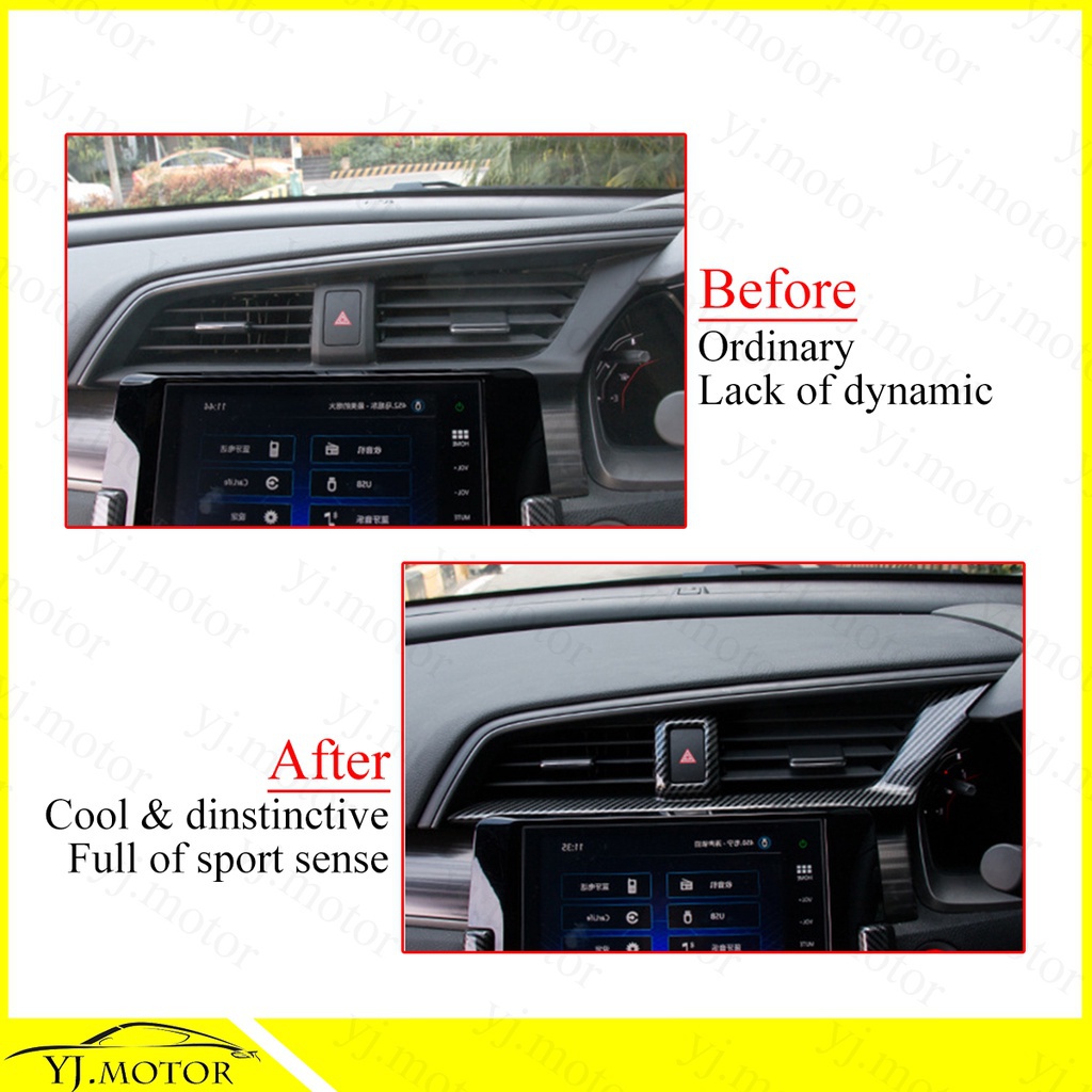 Glossy Black ABS Side Fender Vent Covers For 2016-2021 Honda Civic – Decorative Air Wing Trim, Easy Install