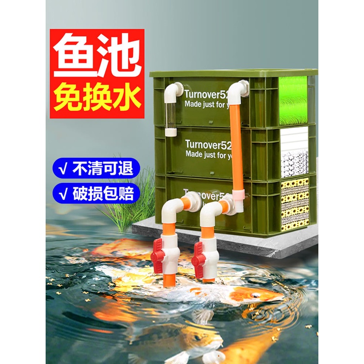 Fish Pond Filter Box Fish Tank Filter Drip Box Pool Water Purification