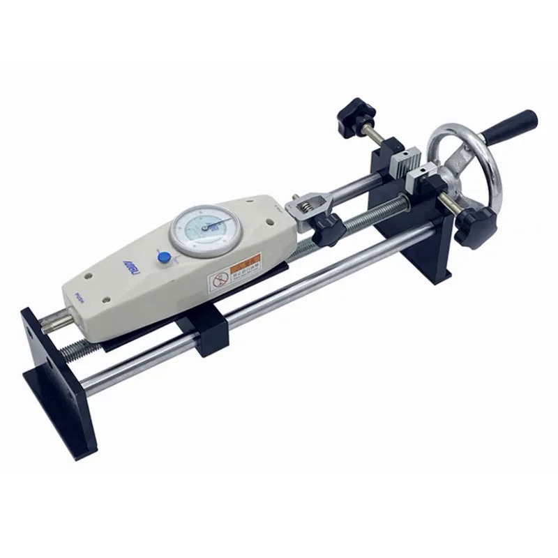 Hand-Cranked Horizontal Force Gauge Test Stand Push-Pull Force Meter ...