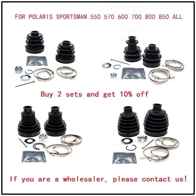 Caltric Front Inner CV Boot Kit For Polaris Sportsman 700/800 MV7 4x4 (2005) – OE 2202826