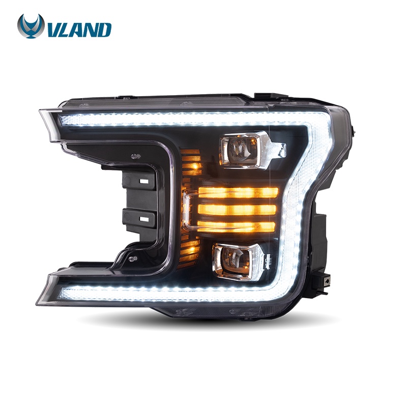 VLAND Factory Full LED Headlights Front Lamp 2018 2019 2020 For Ford