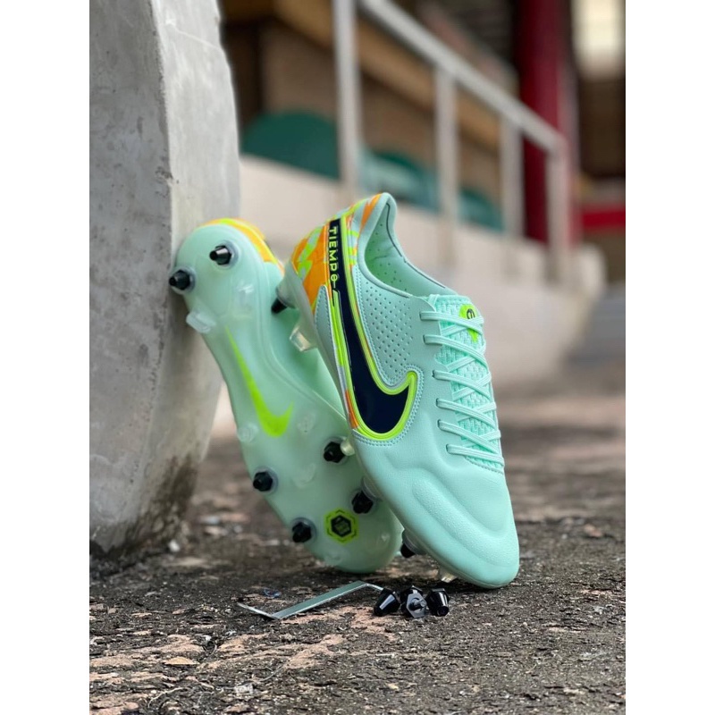 Steel Button Soccer Shoes Nike777 Tiempo Legend 9 Elite Steel Studs