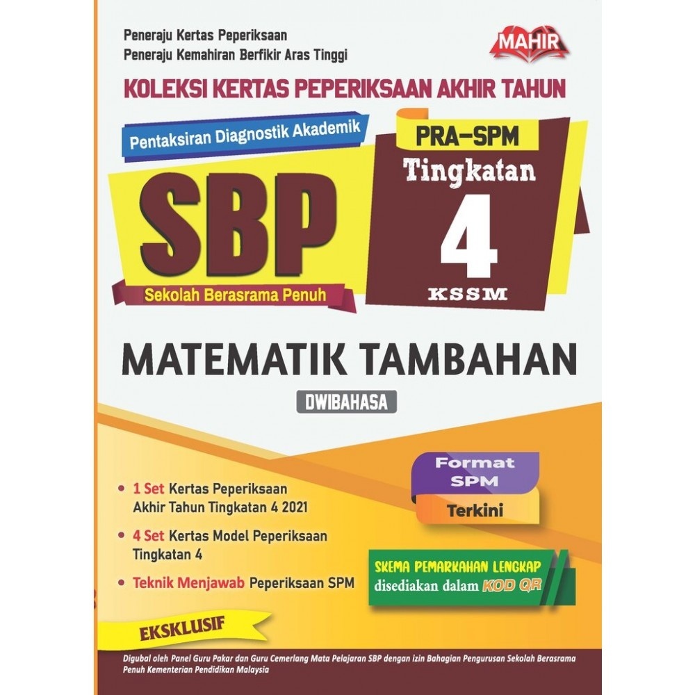 Mahir 2024 Koleksi Kertas Percubaan Pra SPM Tingkatan 4 SBP