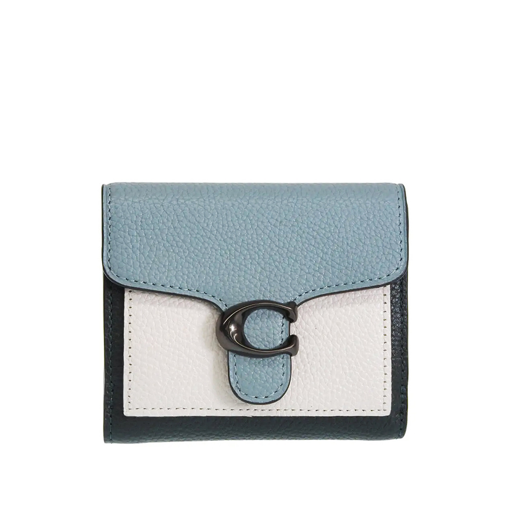 Coach Tabby Small Wallet In Colorblock Sage Multi