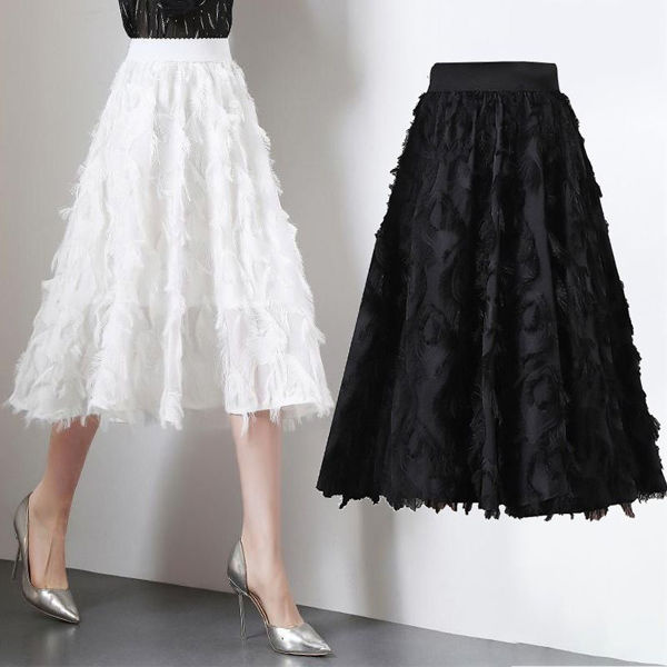 Petticoat inner base skirt with lace skirts dalam perempuan 底裙长短蕾丝