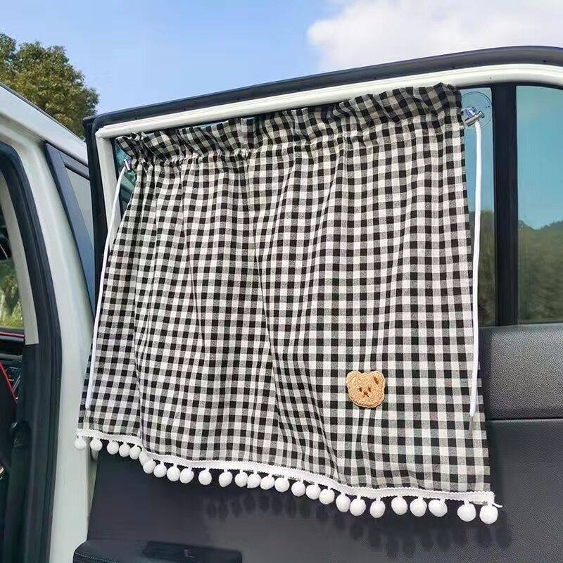 Car Window Curtain ins Window Curtain Retractable Children Baby Suction