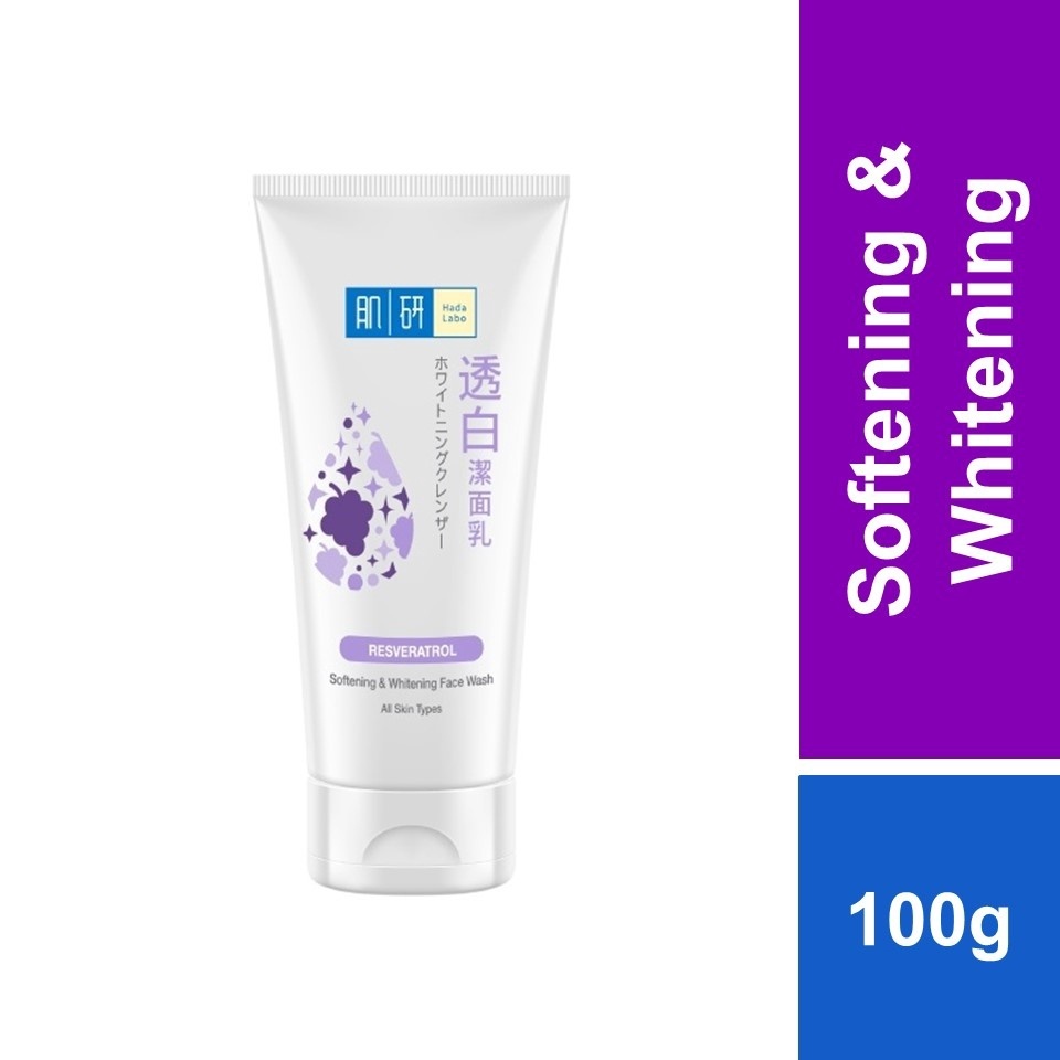 Hada Labo Softening & Whitening Face Wash Brightening/Exfoliate/For Dull Skin (100g) Shopee