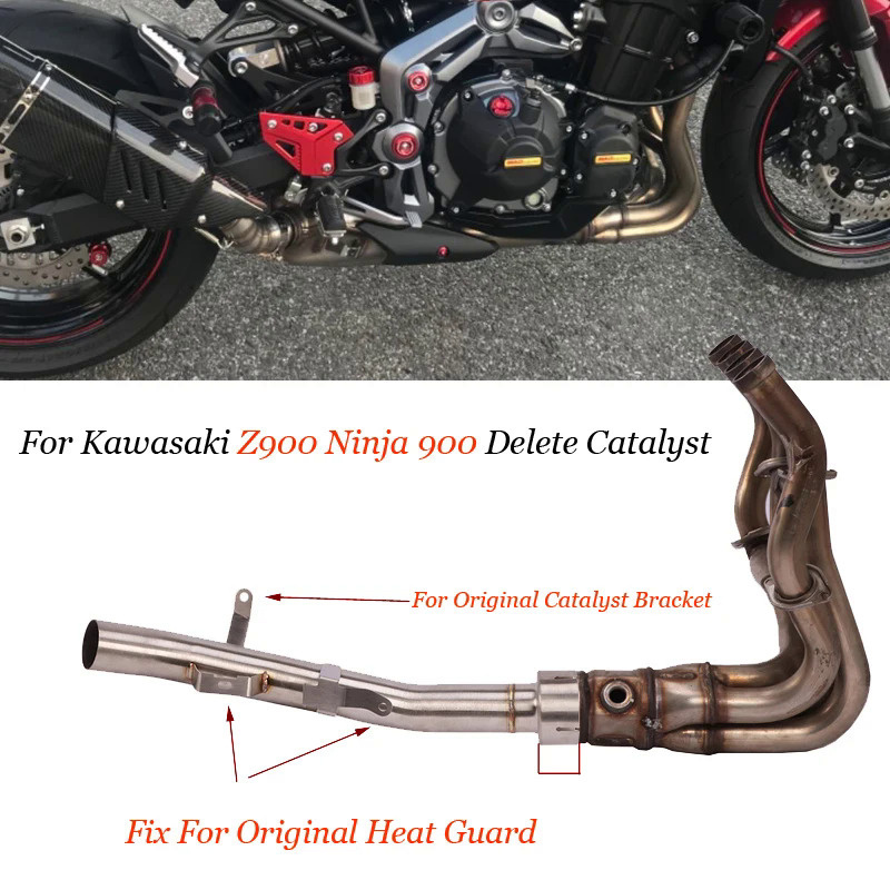 Delete Catalyst for Kawasaki Z900 Ninja 900 Motorcycle Exhaust Pipe