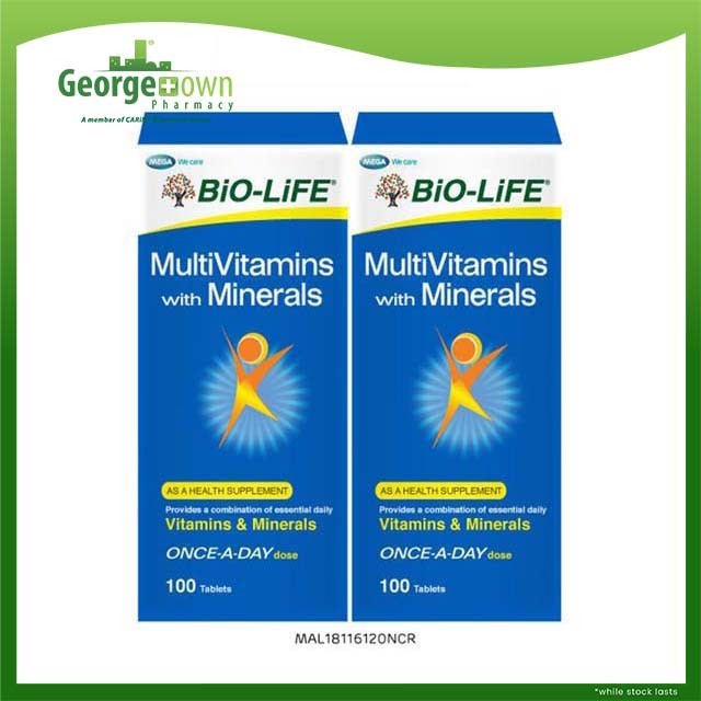BIO-LIFE MULTIVITAMINS + MINERALS (100S X 2) | Shopee Malaysia