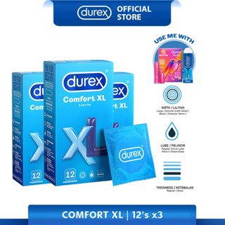 Durex Comfort XL Condoms 12's [For man] Basic, Large size 56mm