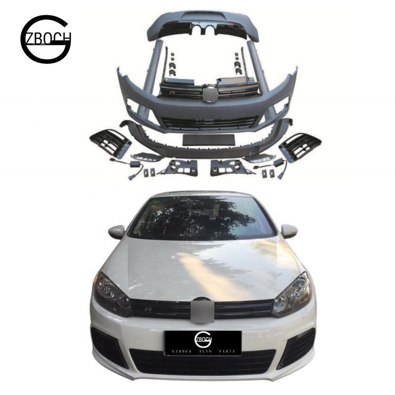 Favorable price Body Kit For VW Golf 6 upgrade R20 front lip front ...