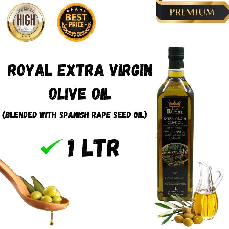 Royal Extra virgin olive oil 1 liter (Blended with Spanish Rape seed ...