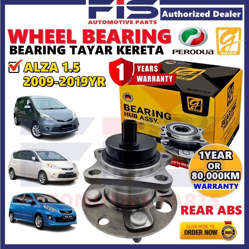 FIS Gaido Front Rear Wheel Bearing Hub Perodua Alza 1.5 2009-2019YR ...