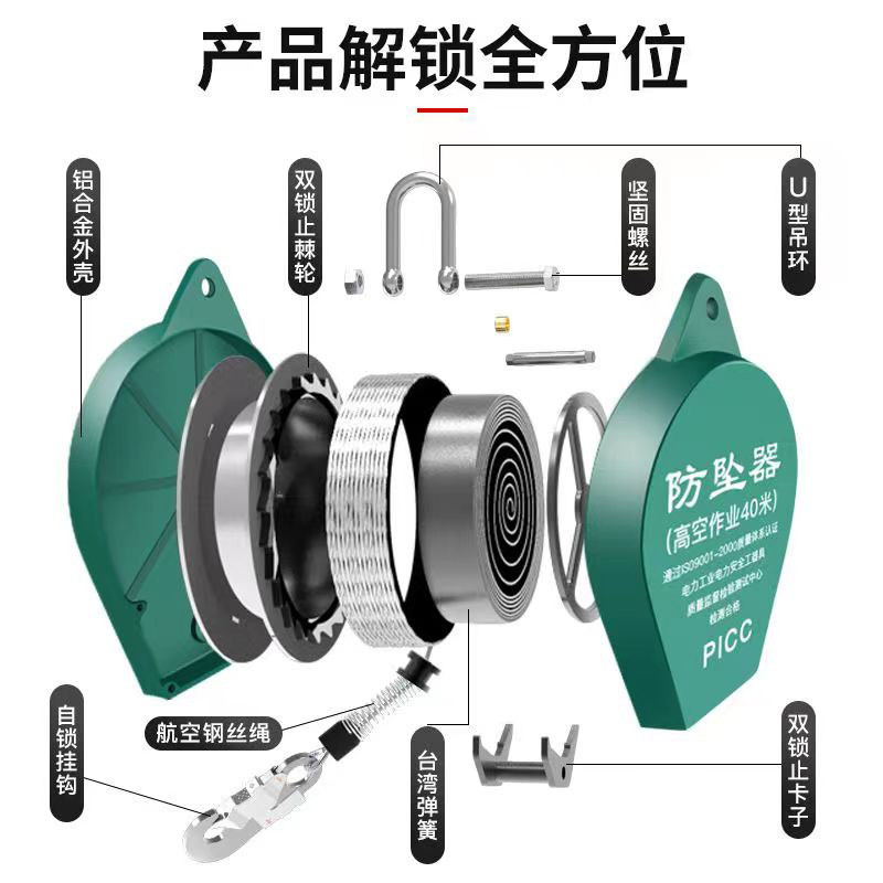Contact before order】titude Falling Protector Descent Control Device ...