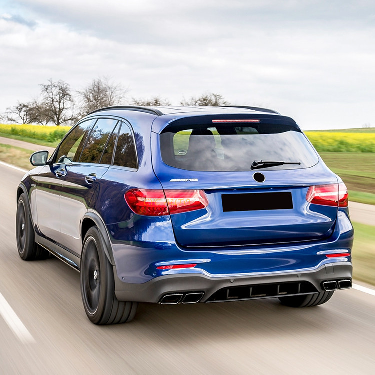 Car rear diffuser GLC63 rear bumper lip For Mercedes Benz GLC Class ...