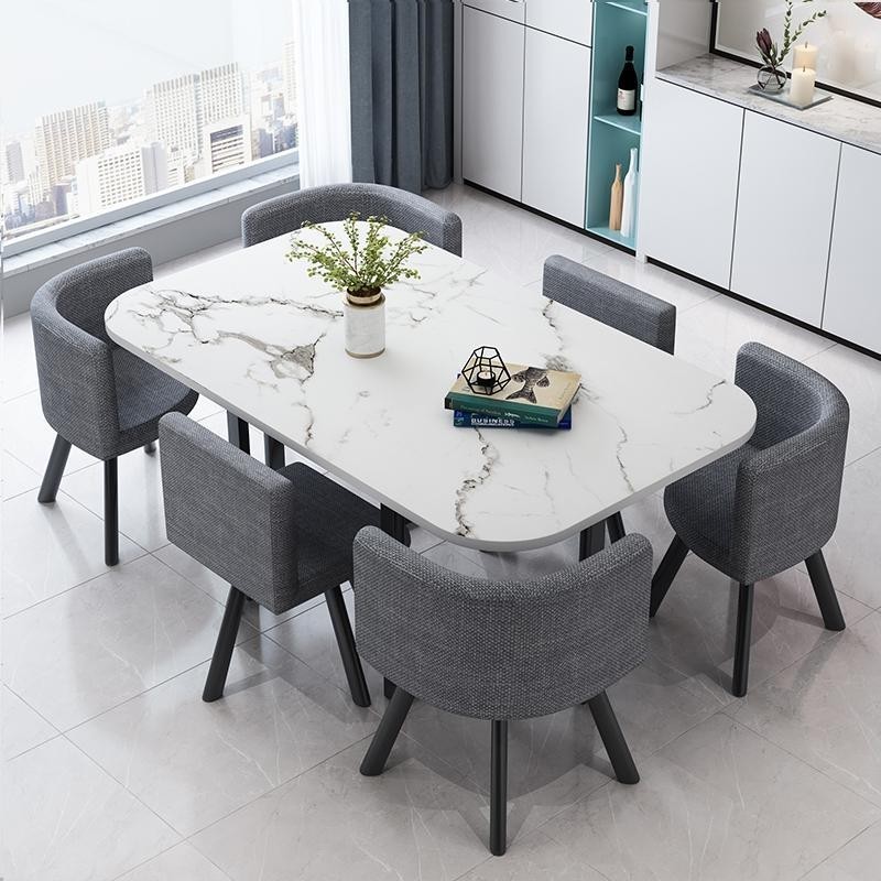 HY-# Nordic Reception Negotiation Table and Chair Combination Shop Rest ...