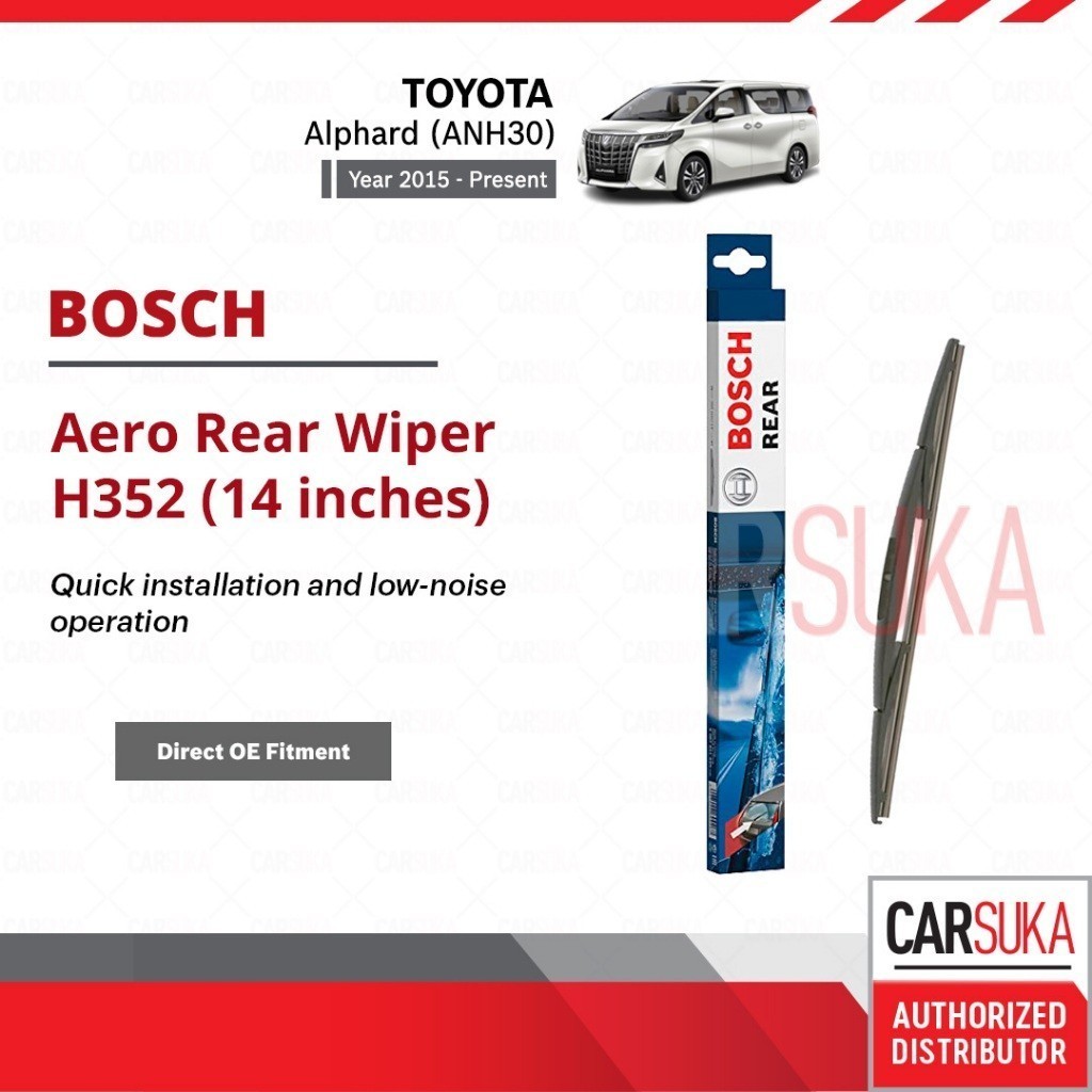 BOSCH H352 rear wiper for Toyota Alphard (ANH30) , year 2015 - present ...
