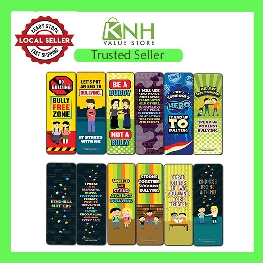 Creanoso Anti-Bullying Bookmarks Cards Series 3 (6-Pack) | Shopee Malaysia