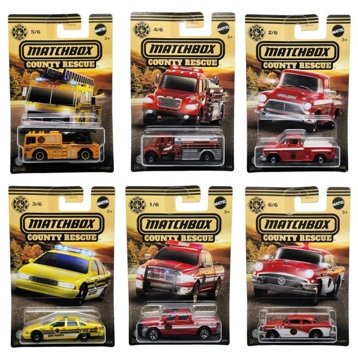 Matchbox County Rescue Series (Set of 6) | Shopee Malaysia