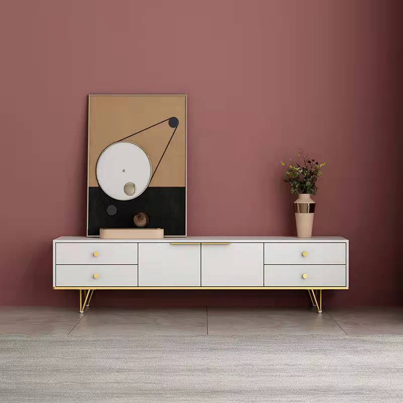 Modern minimalist slate TV cabinet coffee table combination home living room creative multifunctional floor cabinet