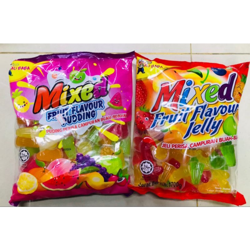 1700G/1350G ALIBABA MIXED FRUIT FLAVOUR JELLY / PUDDING HALAL Shopee Malaysia