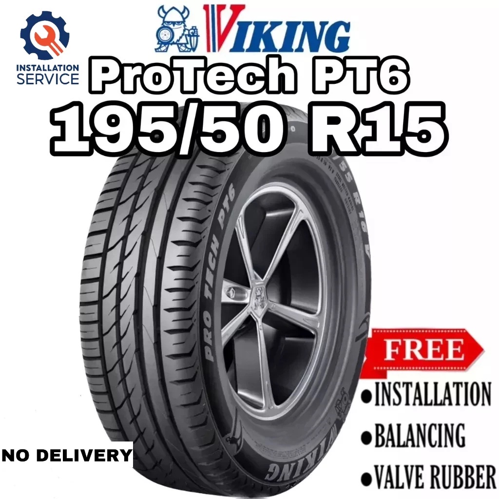 [Installation] Viking 195/50-15 ProTech PT6 (Year 2023) | Shopee Malaysia