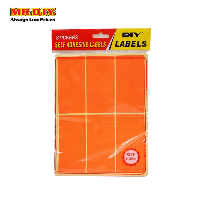 MR.DIY Colour Label Sticker (50 x 100mm x 10 Pcs) | Shopee Malaysia
