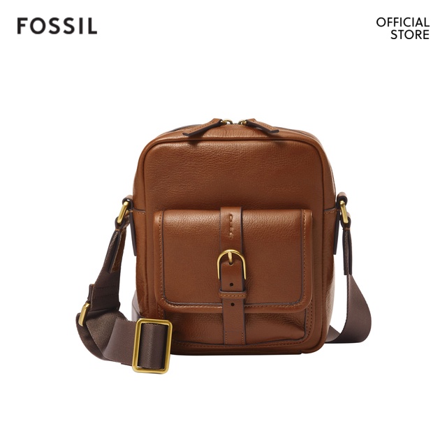 Fossil Male s Camden Crossbody Bag MBG9600210 Brown Leather