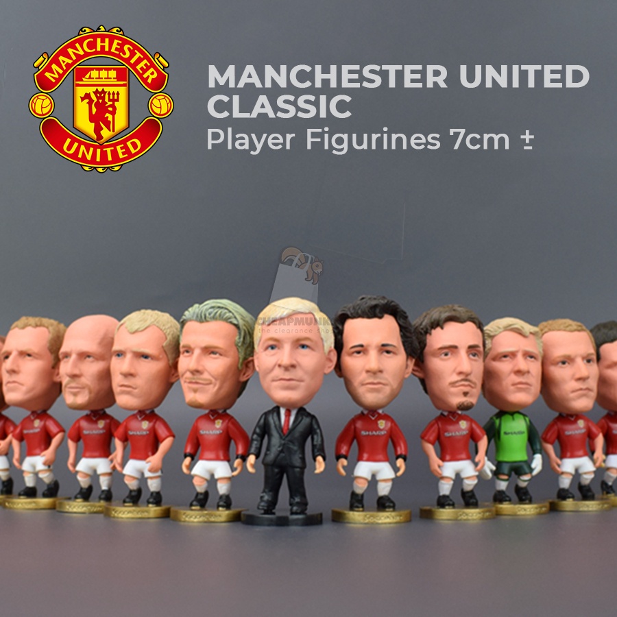 Figur aksi klasik Soccerwe Manchester United Players Original