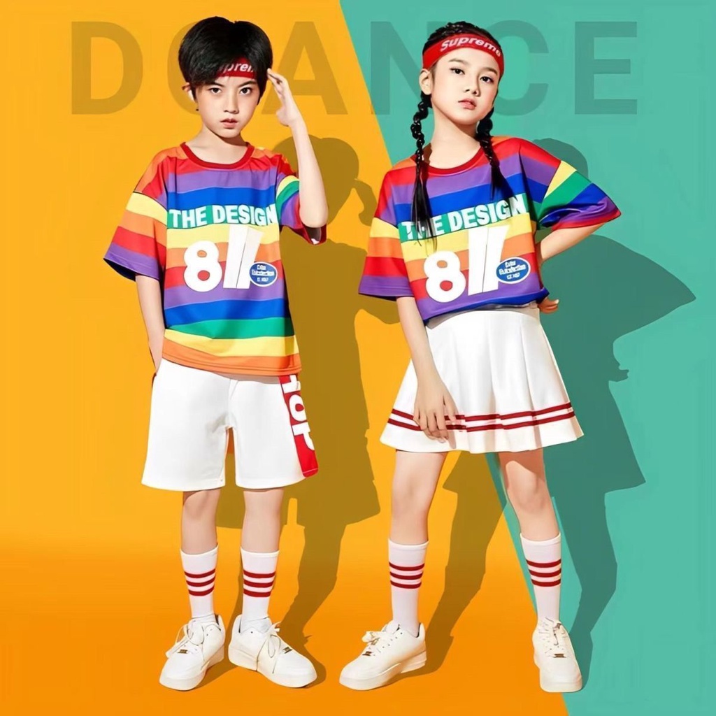 Straw Straw's cheerleading performance uniform for Ju Children's