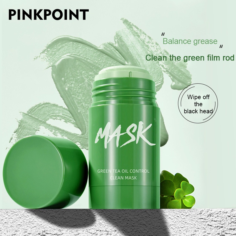 Green Tea Stick Cleansing Mud Mask Removal Blackheads Pore Mask Oil