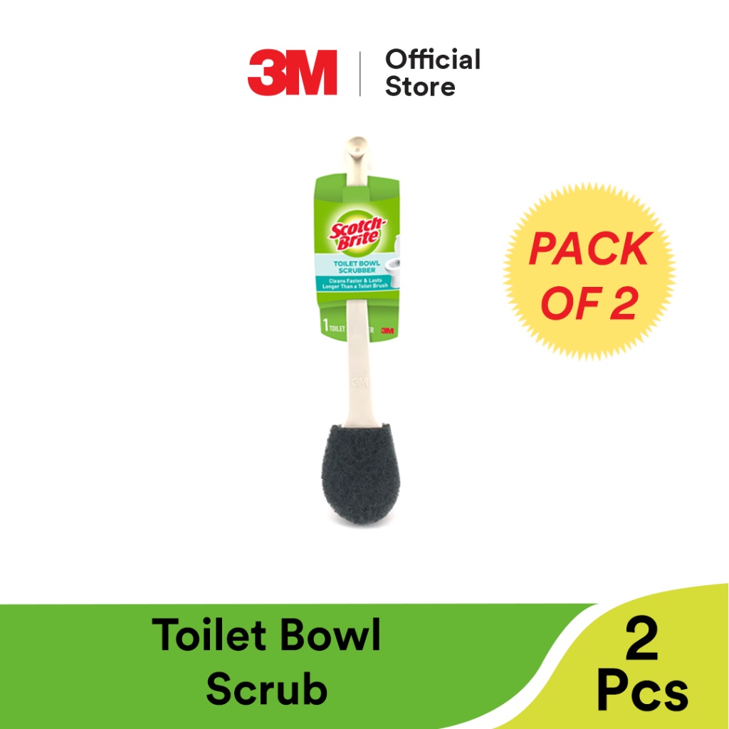 3m™ Scotch Brite® Toilet Bowl Scrubber Long Handle 1 Pc Pack For Cleaning Toilet Bowls
